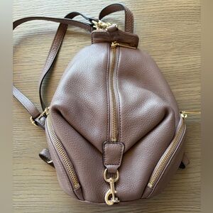 Rebecca Minkoff Mini Julian Mauve Leather Backpack